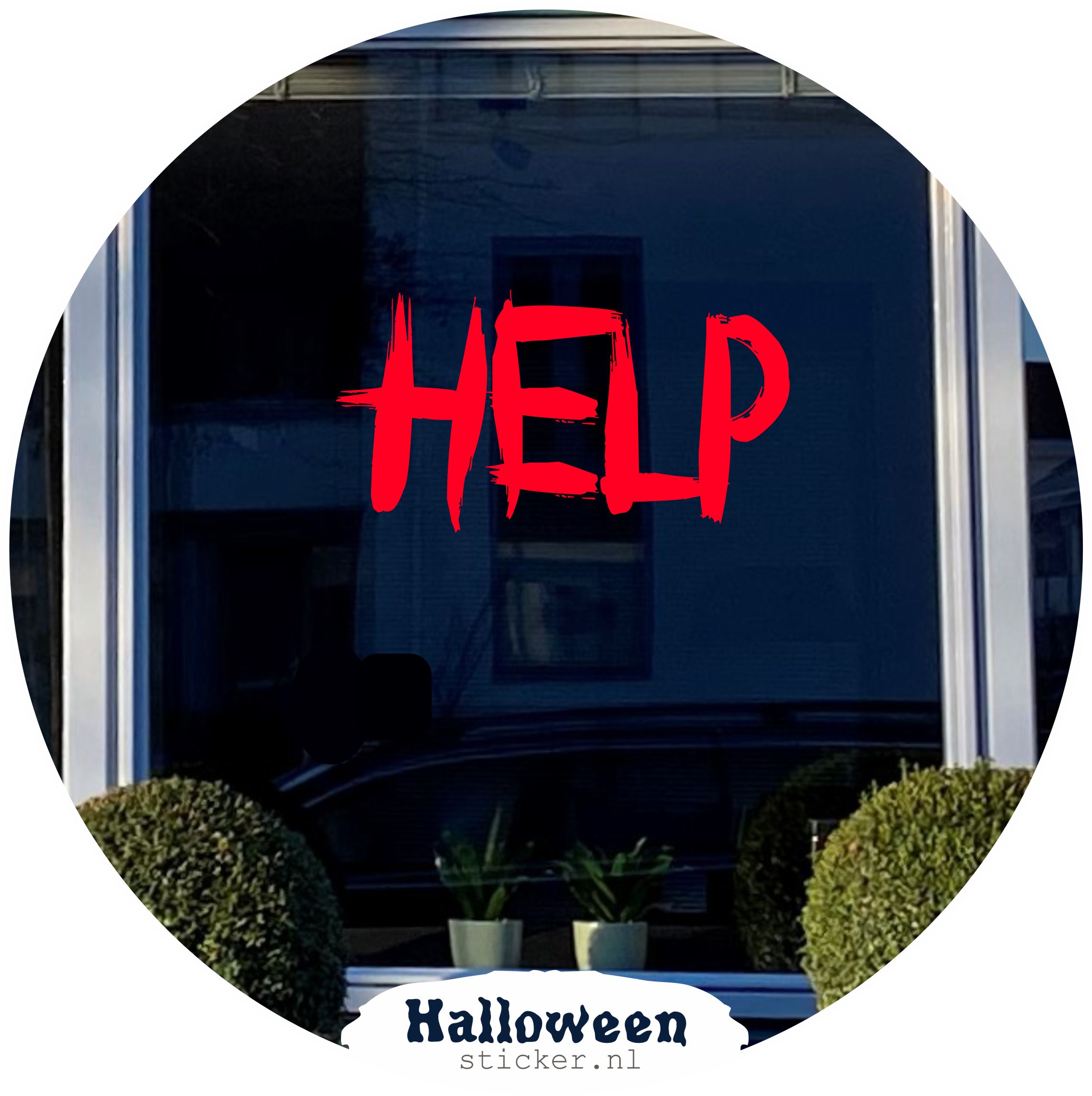 Halloweensticker HELP - Afbeelding 4